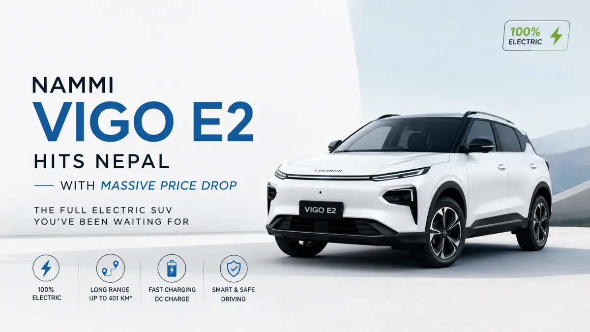 Nammi Vigo E2 Hits Nepal with Massive Price Drop – The Full Electric SUV You’ve Been Waiting For